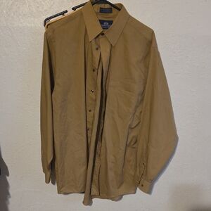 Stafford Men's Dress Shirt in Tan